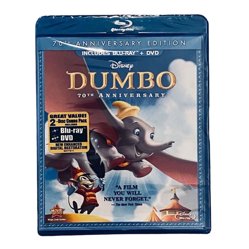 Dumbo Blu-ray/DVD 2011 2-Disc Set 70th Anniversary